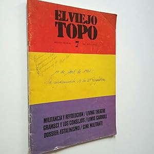 Imagen del vendedor de El viejo topo. 7. Militancia y revolucin / Living theatre / Gramsci y los consejos / Lewis Carroll. a la venta por MAUTALOS LIBRERA