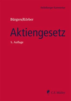 Bild des Verkufers fr Aktiengesetz zum Verkauf von AHA-BUCH GmbH