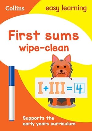 Seller image for First Sums Age 3-5 Wipe Clean Activity Book : Ideal for Home Learning for sale by Smartbuy