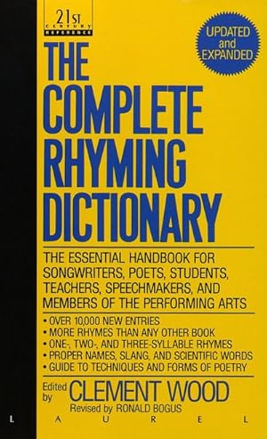 Bild des Verkufers fr The Complete Rhyming Dictionary zum Verkauf von Smartbuy
