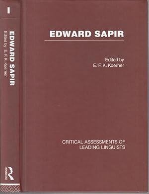 Bild des Verkufers fr Edward Sapir - Critical assessments of leading linguists. Volume I ( of III ). - From the contents: Obituaries / Intellectual influences and exchanges / Later assessments of Sapir' s biography and career / Reviews of Sapir' s Time Perspective ( 1916 ) nad Language ( 1921 ). - with texts from Franz Boas, Franklin Edgerton, Diamond Jenness, Ruth Benedict, C. K. Ogden, C. N. Modjeska, Stephen O. Murray, Robert H. Lowie, Alfred Louis Kroeber and many others. zum Verkauf von Antiquariat Carl Wegner