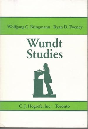 Imagen del vendedor de Wundt studies. A centennial collection. - From the contents: I. The Heidelberg years / II. The Leipzig period / III. Illustrations / IV. Impact and assessment. - with texts by Carl F. Graumann, Robert J. Richards / Willem van Hoorn and Thom Verhave, Marilyn E. Marshall and Russel A. Wendt, Norma J. Bringmann, Michael M. Sokal, Ingemar Nilsson and others. - a la venta por Antiquariat Carl Wegner