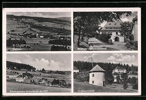 Ansichtskarte Giehren /Isergebirge, Berghotel Kesselschlossbaude, Erholungsheim Förstelbaude der NSV