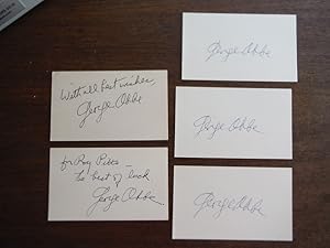 5 Autographs of George Abbe