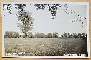 Real Photo Post Card - "Golf Grounds, Hastings, Nebr."