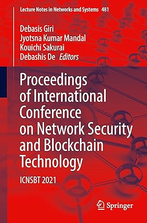 Immagine del venditore per Proceedings of International Conference on Network Security and Blockchain Technology venduto da moluna