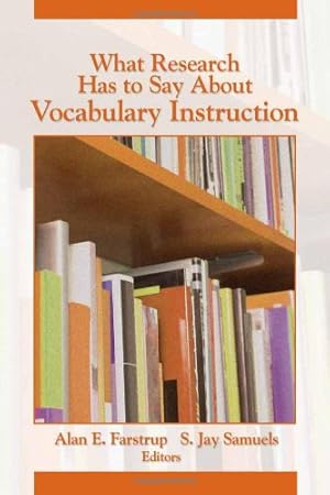 Bild des Verk�ufers f�r What Research Has to Say About Vocabulary Instruction zum Verkauf von WeBuyBooks
