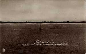 Bild des Verkufers fr Ansichtskarte / Postkarte Deutsches U Boot whrend der Unterwasserfahrt zum Verkauf von akpool GmbH