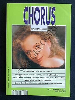 CHORUS-LES CAHIERS DE LA CHANSON-N°11-AVRIL-MAI-JUIN 1995-VERONIQUE SANSON