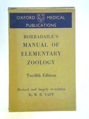 Bild des Verkufers fr Borradaile's Manual of Elementary Zoology zum Verkauf von World of Rare Books