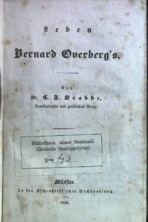 Imagen del vendedor de Leben Bernard Overberg's. a la venta por books4less (Versandantiquariat Petra Gros GmbH & Co. KG)