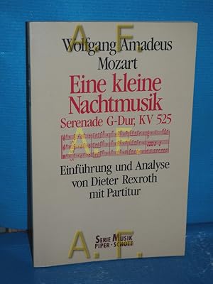 Bild des Verkufers fr Eine kleine Nachtmusik. Serenade G-dur, KV 525. Einfhrung und Analyse mit Partitur zum Verkauf von Antiquarische Fundgrube e.U.