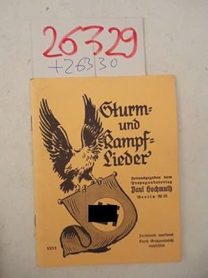 Bild des Verkufers fr Sturm- und Kampflieder-Buch Dieses Buch wird von uns nur zur staatsbrgerlichen Aufklrung und zur Abwehr verfassungswidriger Bestrebungen angeboten (86 StGB) zum Verkauf von Galerie fr gegenstndliche Kunst