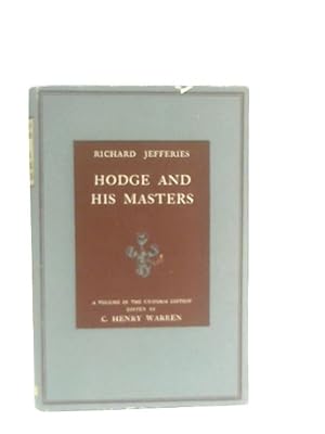 Seller image for Hodge and His Masters for sale by World of Rare Books