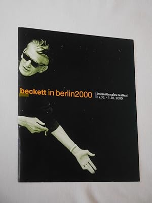 Imagen del vendedor de Beckett in Berlin 2000. Internationales Festival 17. September bis 1. Oktober 2000 [Programmheft] a la venta por Fast alles Theater! Antiquariat fr die darstellenden Knste