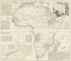 Immagine del venditore per Africa, According to Mr. D'Anville with Several Additions, & Improvements, with a Particular Chart of the Gold Coast; wherein are distinguished all the European Forts and Factories, The whole Illustrated With a Summary Description Relative to the Trade & Natural-Produce, Manners & Customs of that Part of the World. venduto da Altea Antique Maps