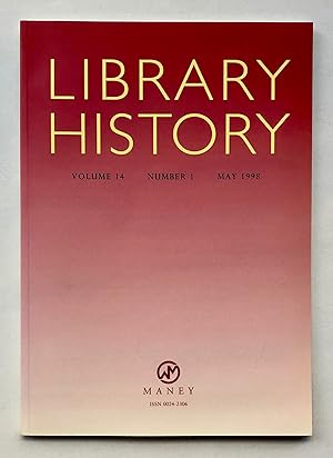 Library History, Volume 14, Number 1, May 1998
