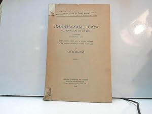 Imagen del vendedor de Dharma-Samuccaya compendium de la loi, 1e partie (chapitres I  V) a la venta por JLG_livres anciens et modernes