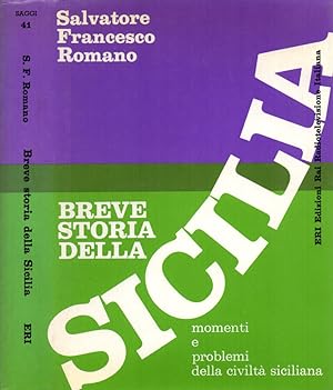 Bild des Verkufers fr Breve storia della Sicilia Momenti e problemi della civilt siciliana zum Verkauf von Biblioteca di Babele