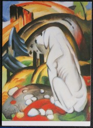 Bild des Verkufers fr Dog Artist Franz Marc (1880-1916) Impressionist Artist Postcard zum Verkauf von Postcard Anoraks