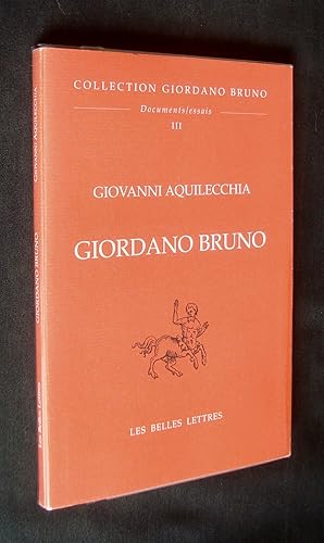 Bild des Verkufers fr Giodano Bruno - zum Verkauf von Le Livre  Venir