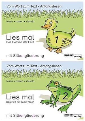 Seller image for Lies mal - Hefte 1 und 2 mit Silbengliederung: Vom Wort zum Text - Anfangslesen : Vom Wort zum Text - Anfangslesen for sale by Smartbuy