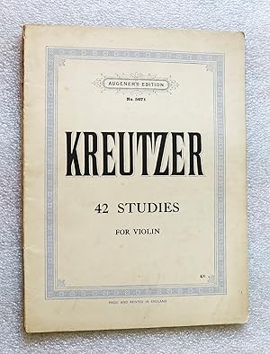 Seller image for 42 Studies for the Violin: New Edition Revised and Fingered by H. Artok: Violin Score for sale by Cotswold Valley Books