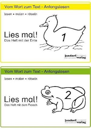 Seller image for Lies mal!, Heft 1 und Hefte 2: Das Heft mit der Ente / Das Heft mit dem Frosch for sale by Smartbuy