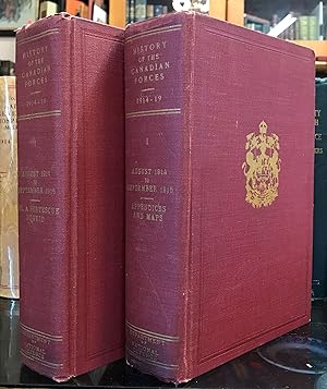 Image du vendeur pour Official History of the Canadian Forces in the Great War 1914-1919. General Series Vol. I: From the Outbreak of the War to the Formation of the Canadian Corps, August 1914-September 1915. Includes matching second volume: Chronology, Appendices and Maps [2-volume set] mis en vente par CARDINAL BOOKS  ~~  ABAC/ILAB