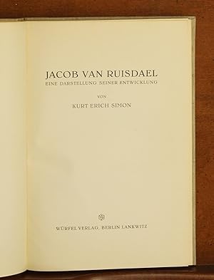 Jacob van Ruisdael: Eine Darstellung seiner Entwicklung