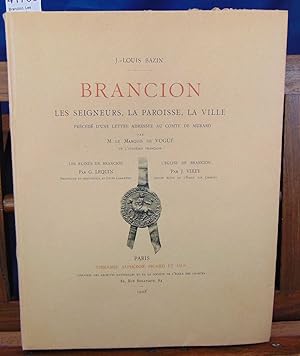 Brancion. Les seigneurs la paroisse La ville