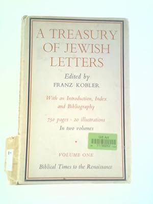 Imagen del vendedor de A Treasury of Jewish Letters a la venta por World of Rare Books