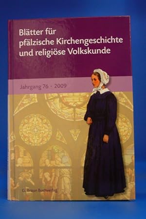 Imagen del vendedor de Bltter fr pflzische Kirchengeschichte und religise Volkskunde. - a la venta por Buch- und Kunsthandlung Wilms Am Markt Wilms e.K.