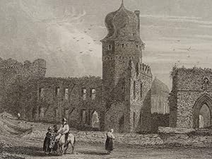 Ruins at Andernach. Stahlstich v. Wilson nach Tombleson, um 1850. 10,5 x 15,4 cm.