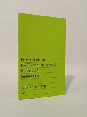 Seller image for Friedensanalysen fr Theorie und Praxis 10 [Neubuch] for sale by ANTIQUARIAT Franke BRUDDENBOOKS