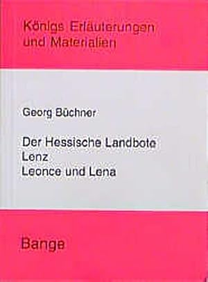 Seller image for Der Hessische Landbote. Lenz. Leonce und Lena. for sale by Smartbuy