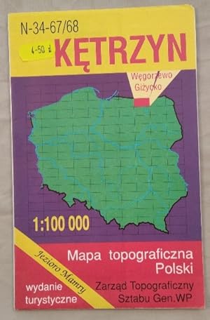 Ketrzyn Sworowidz Map 1 : 100 000.