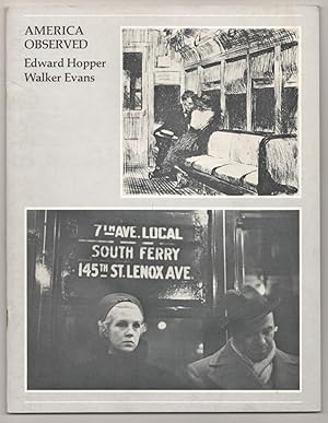 Seller image for America Observed: Etchings by Edward Hopper / Photographs by Walker Evans for sale by Jeff Hirsch Books, ABAA