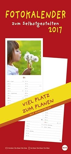 Bild des Verkufers fr Fotokalender zum Selbstgestalten - Kalender 2017 : Mit viel Platz zum Planen zum Verkauf von Smartbuy