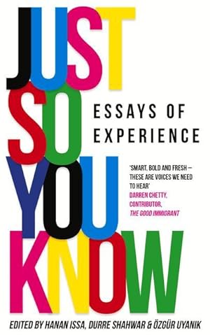 Imagen del vendedor de Just So You Know: Essays of Experience a la venta por moluna