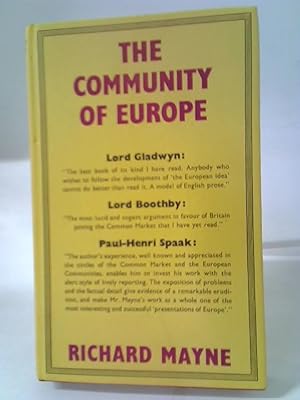 Bild des Verkufers fr Community Of Europe zum Verkauf von World of Rare Books