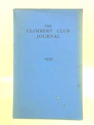 Seller image for The Climbers' Club Journal 1959 for sale by World of Rare Books