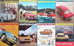 Otto riviste Quattroruote anni 1962/70