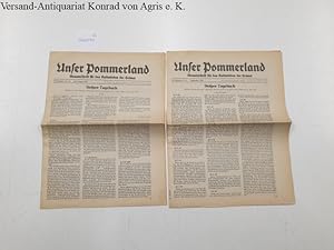 Seller image for Unser Pommerland: Monatsschrift fr das Kulturleben der Heimat: Die Pommersche Zeitung Beilage: Nr. 3 / 4 1982 und Nr. 5 1982: Stolper Tagebuch: for sale by Versand-Antiquariat Konrad von Agris e.K.