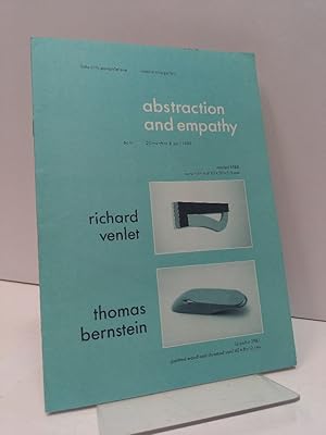 Seller image for Abstraction and Empathy: Richard Venlet, Thomas Bernstein. (= little critic pamphlet one). for sale by Antiquariat Langguth - lesenhilft
