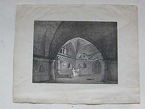 Kerker (Theaterszene). Kreide-Lithographie. 1808.