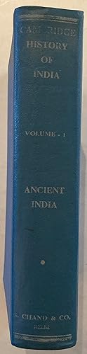 Image du vendeur pour The Cambridge history of India. Volume I, Ancient India mis en vente par Joseph Burridge Books
