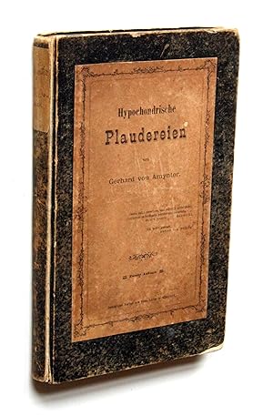 Bild des Verkufers fr Hypochondrische Plaudereien. 2.Aufl. zum Verkauf von Versandantiquariat Hsl