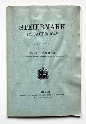 Seller image for Steiermark im Jahre 1848. Ein Vortrag. for sale by Versandantiquariat Hsl