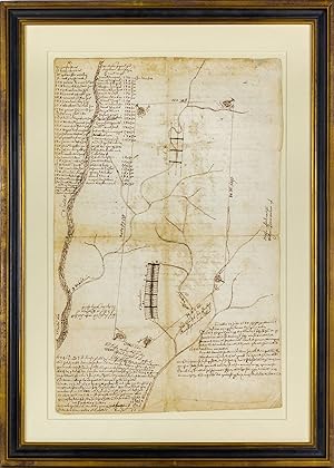Manuscript plan of Germantown, Pennsylvania with manuscript descriptions
